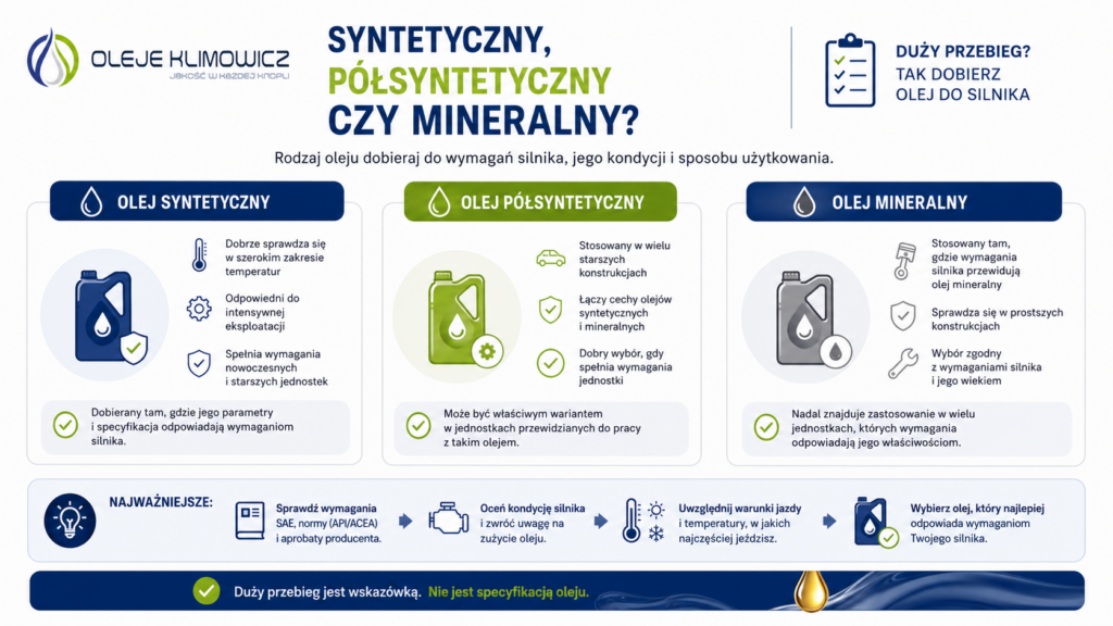 oleje silnikowe infografika